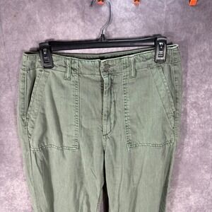 Joe's Jeans Utility Ankle Jogger Pants Olive‎ Green Pockets Casual Size 27